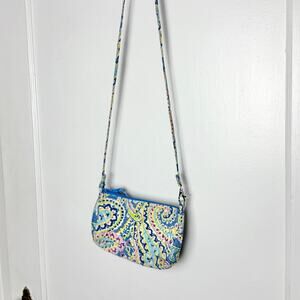 Y2K Vera Bradley Capri Blue Crossbody Bag Colorful Nostalgia 00s Retired